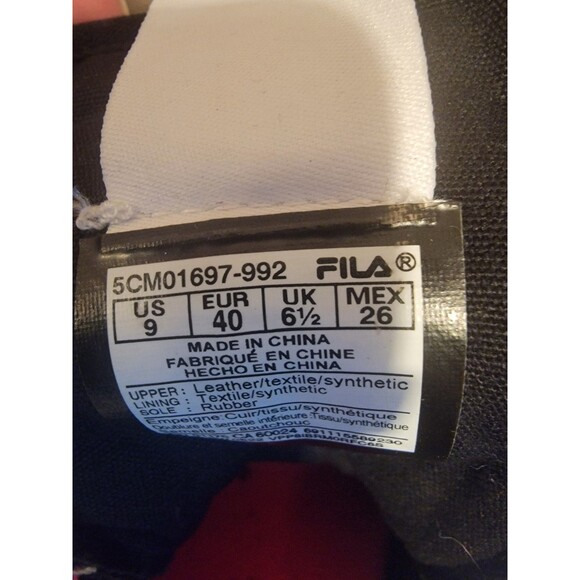Fila Boarder Fx1 Women's Black, Multi Sneakers SIZE 9 - Picture 5 of 7